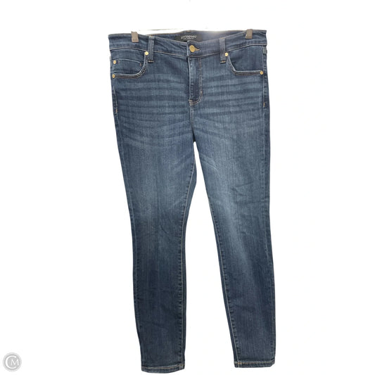 Jeans Skinny By Liverpool In Blue Denim, Size: 10