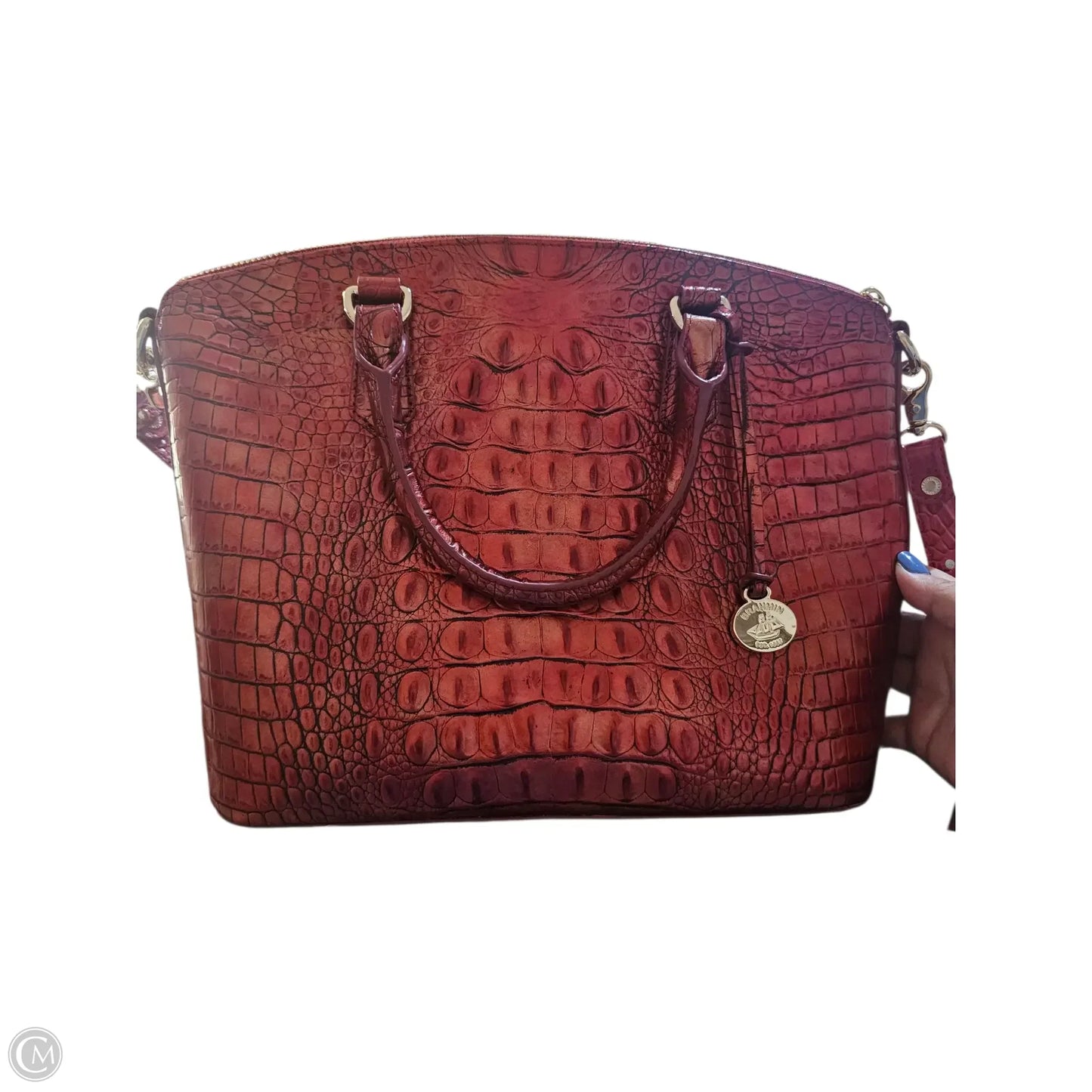Handbag Designer By Brahmin, Size: Medium