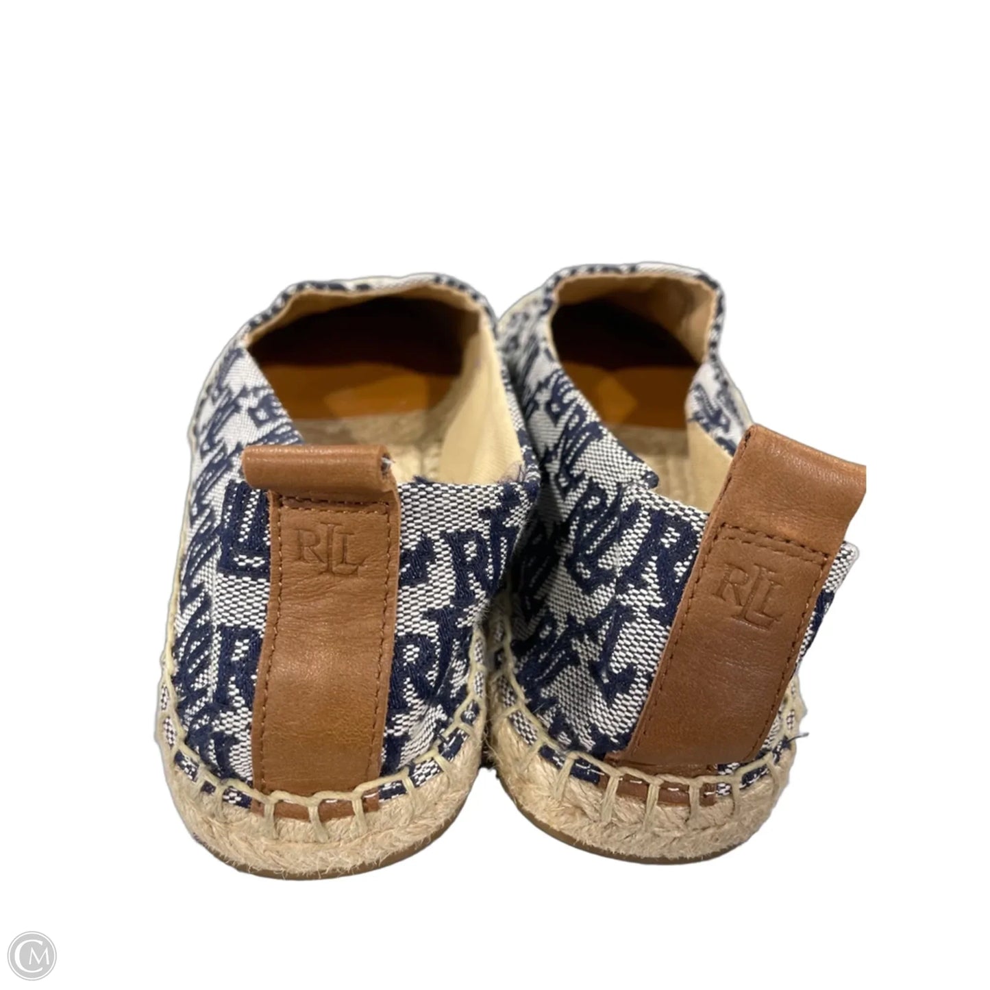 Shoes Flats By Ralph Lauren In Blue & Tan, Size: 9