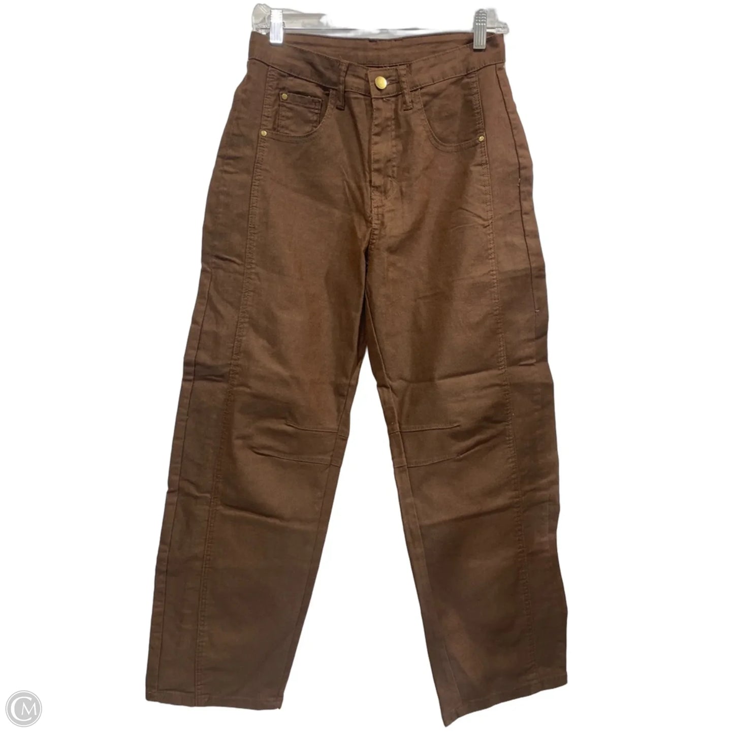 Jeans Wide Leg By Clothes Mentor In Brown Denim, Size: M