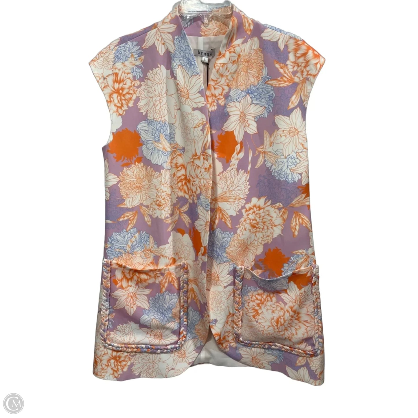 Pants Suit 2pc By Clothes Mentor In Floral Print, Size: L