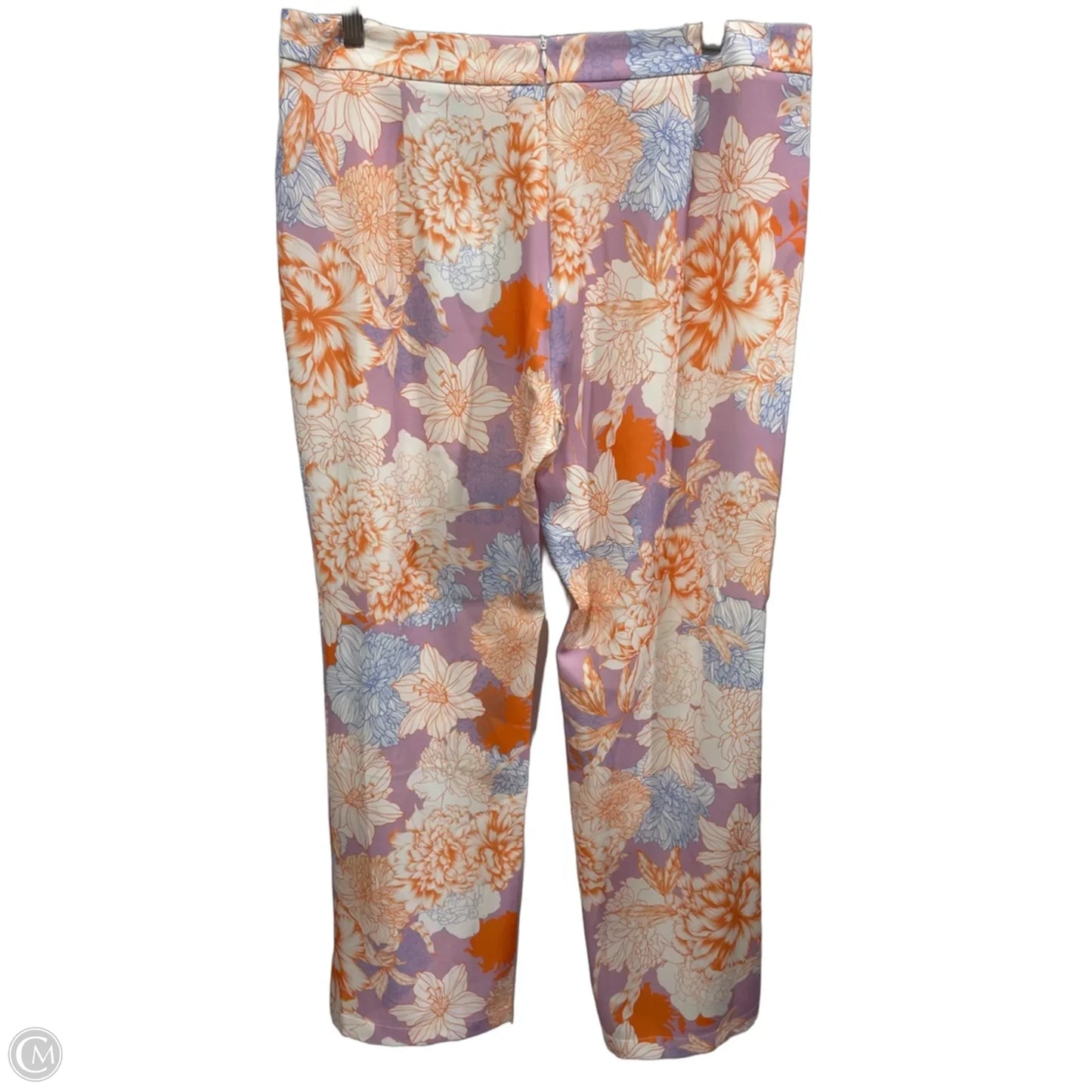 Pants Suit 2pc By Clothes Mentor In Floral Print, Size: L