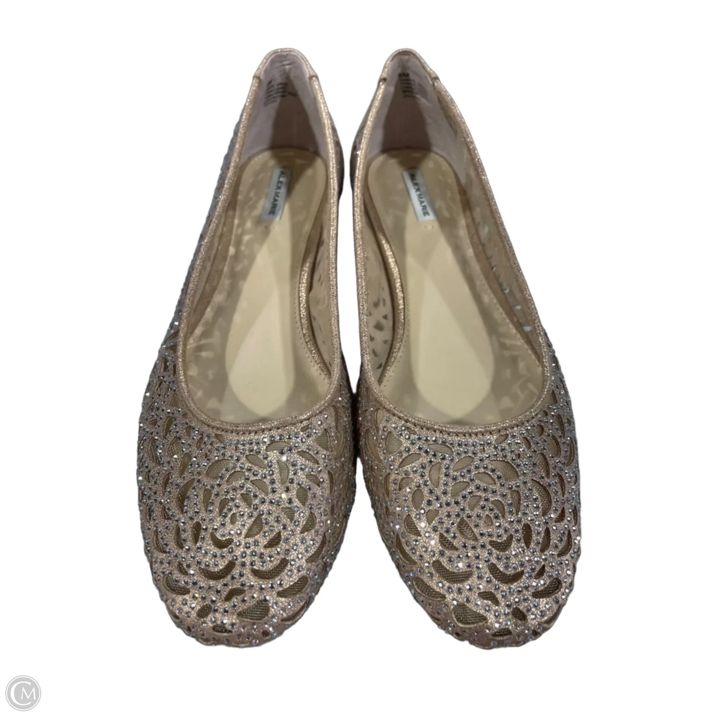 Shoes Flats By Alex Marie In Gold, Size: 8