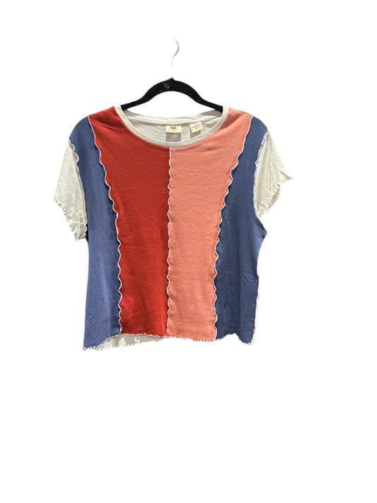 Top Short Sleeve By Levis Capital E In Multi-colored, Size: Xl