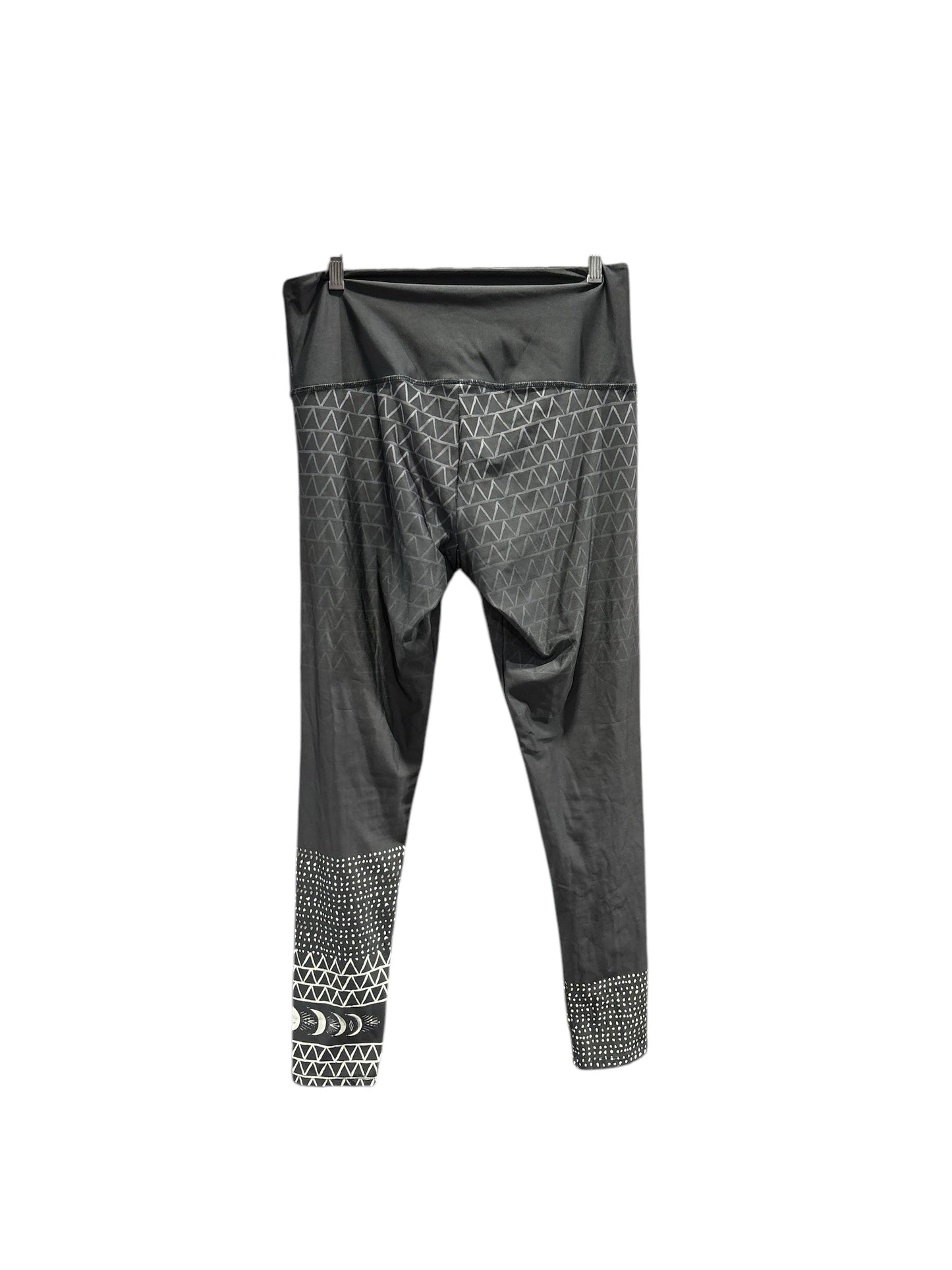 Athletic Leggings By Free People In Black & Cream, Size: L