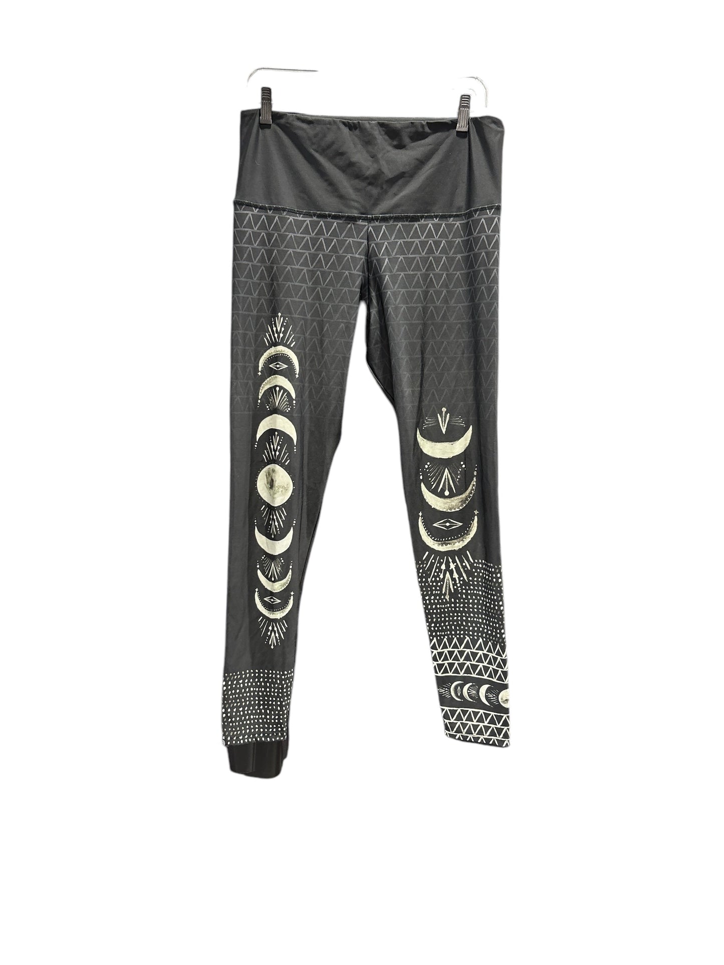 Athletic Leggings By Free People In Black & Cream, Size: L