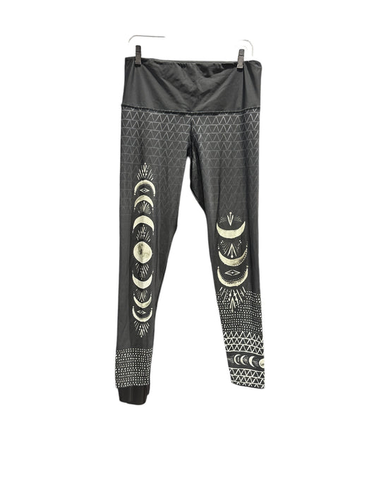 Athletic Leggings By Free People In Black & Cream, Size: L