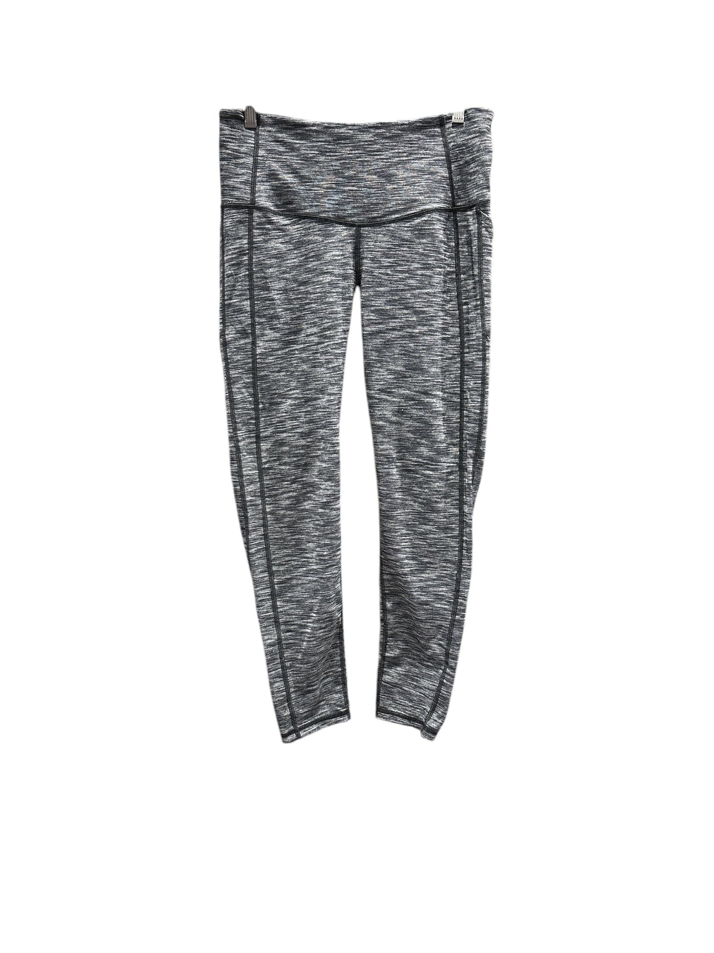 Athletic Leggings By Victorias Secret In Black & Grey, Size: L