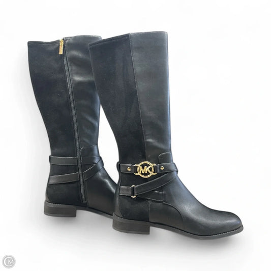 Boots Mid-calf Heels By Michael By Michael Kors In Black, Size: 11