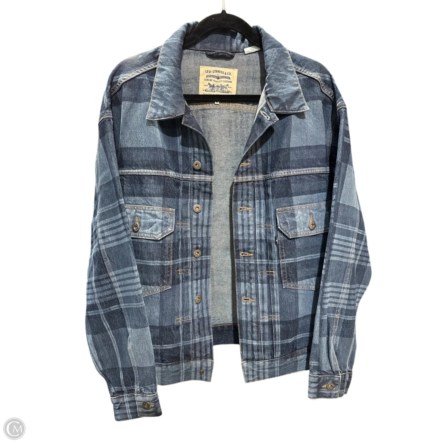 Jacket Denim By Levis In Blue, Size: M