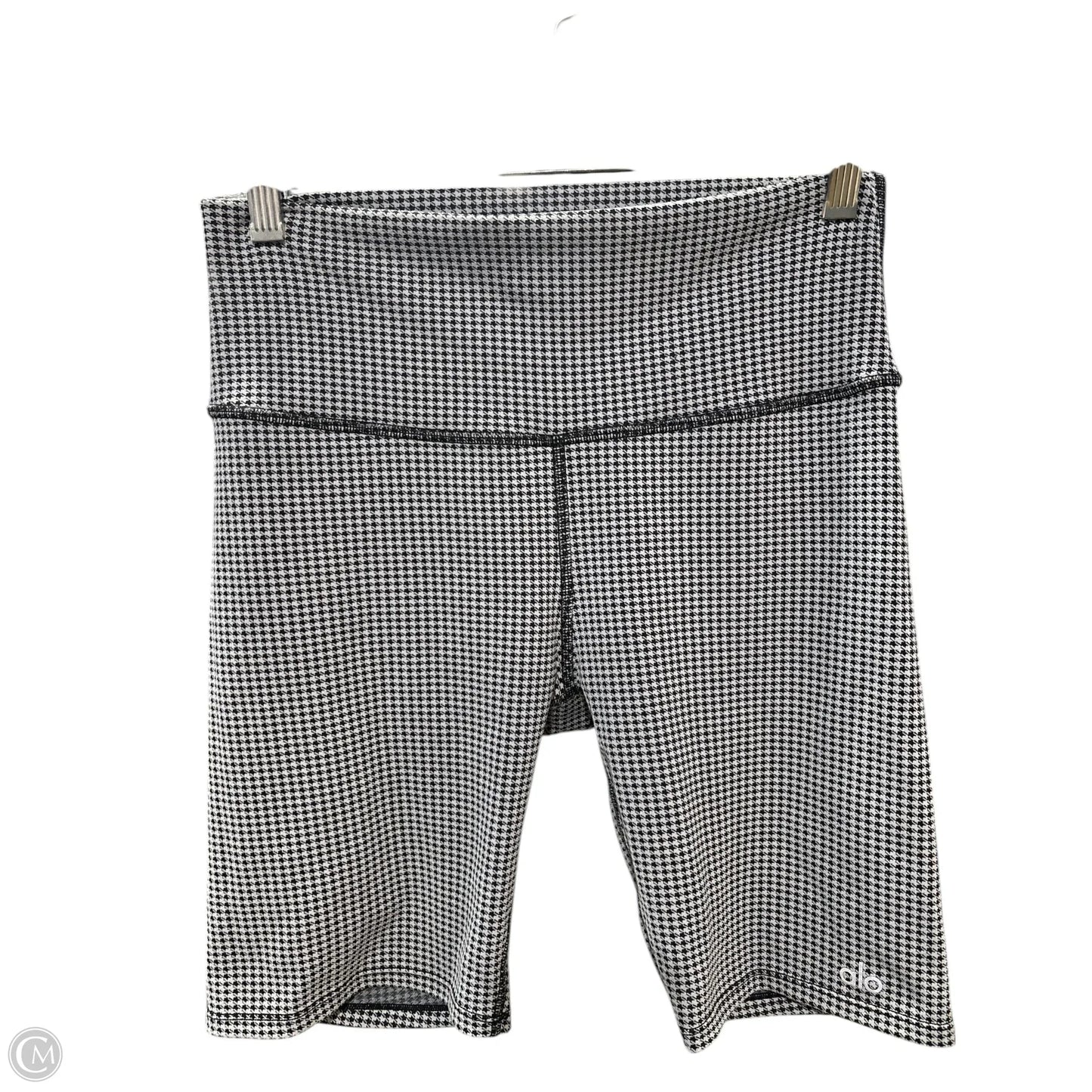 Athletic Shorts By Alo In Black & Grey, Size: L