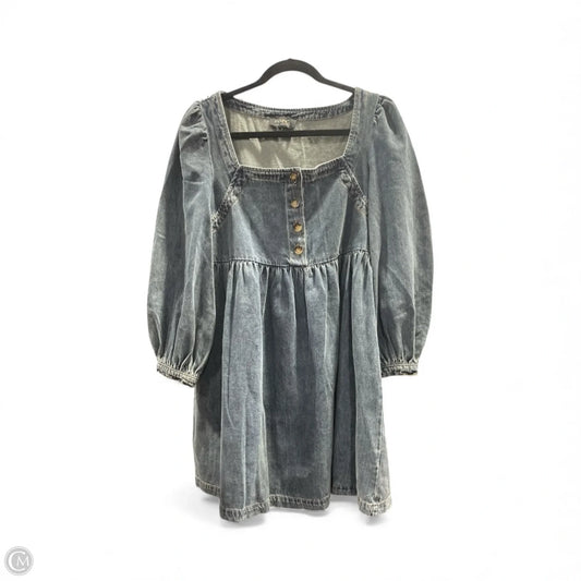 Dress Casual Midi By Flying Monkey In Blue Denim, Size: S