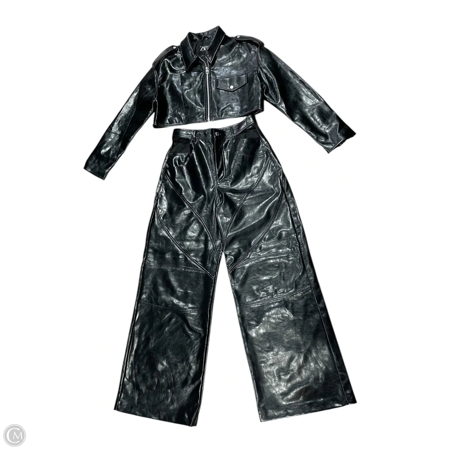 Pants Set 2pc By Zara Women In Black, Size: L