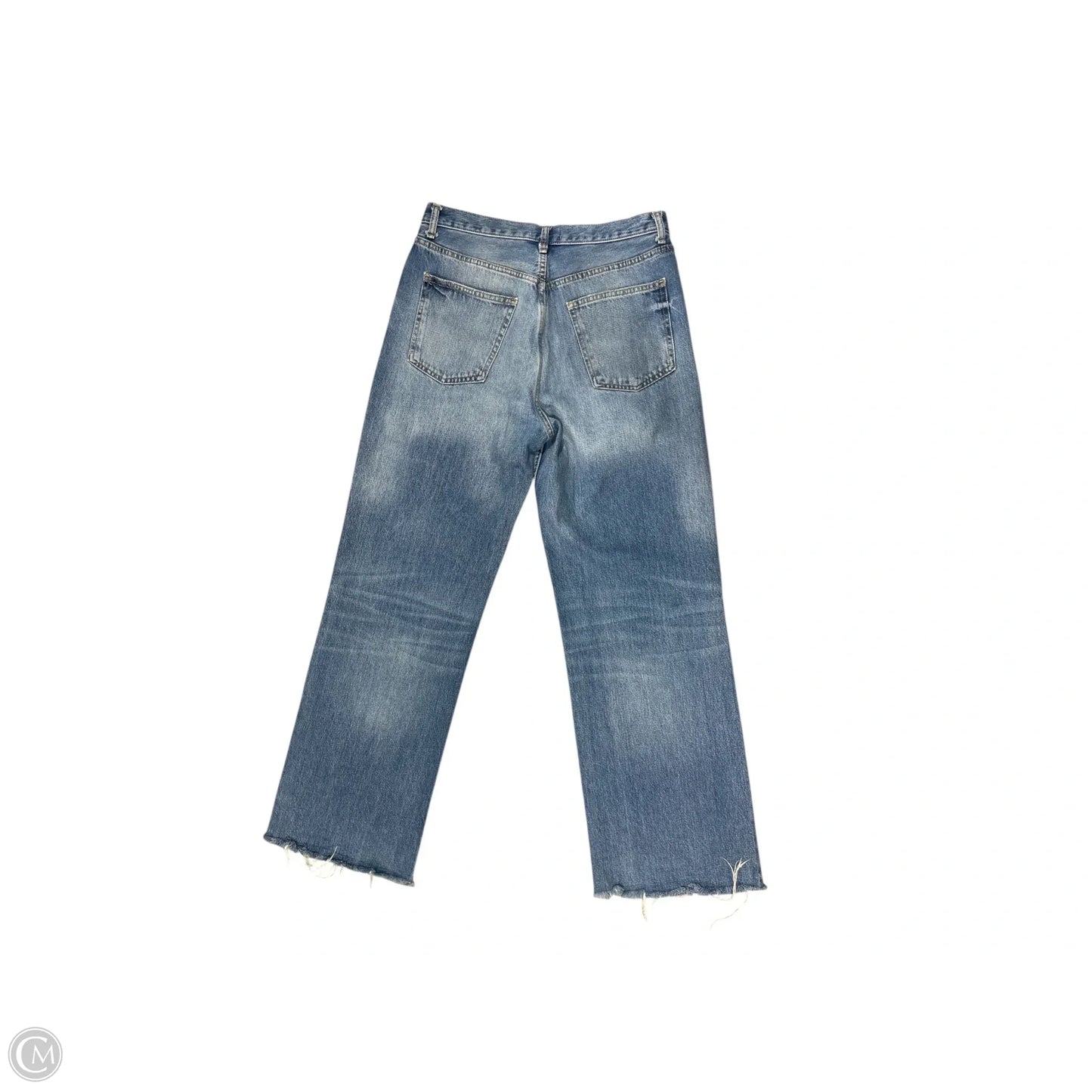 Jeans Wide Leg By Zara Women In Blue Denim, Size: 10