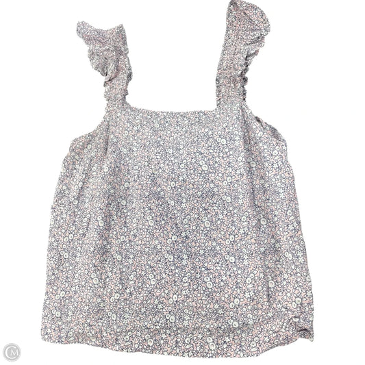 Blouse Sleeveless By J. Crew In Floral Print, Size: S
