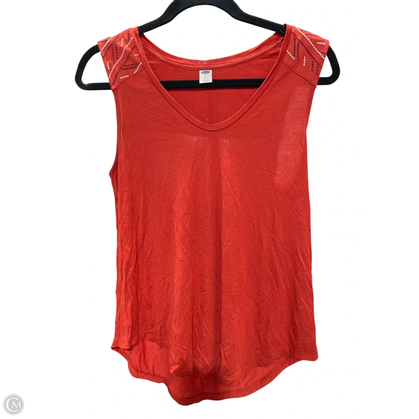 Top Sleeveless By Old Navy In Orange, Size: Xs
