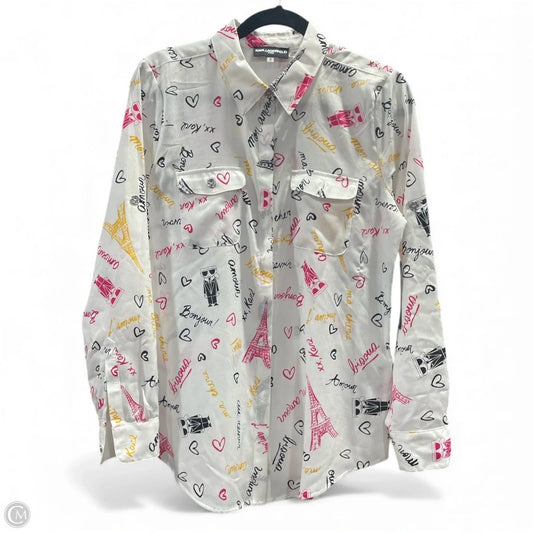 Blouse Designer By Karl Lagerfeld In Multi-colored, Size: S