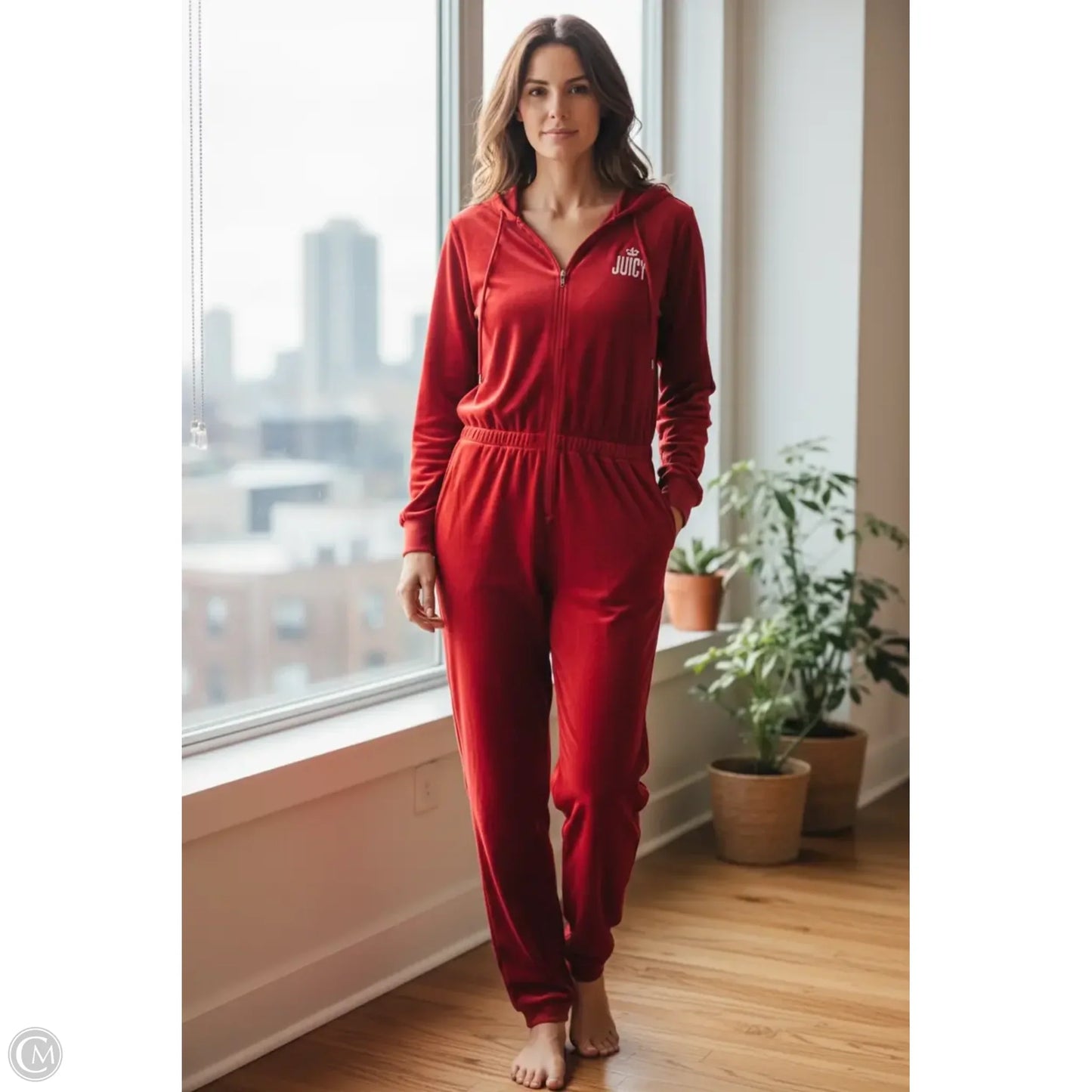 Jumpsuit By Juicy Couture In Red, Size: M