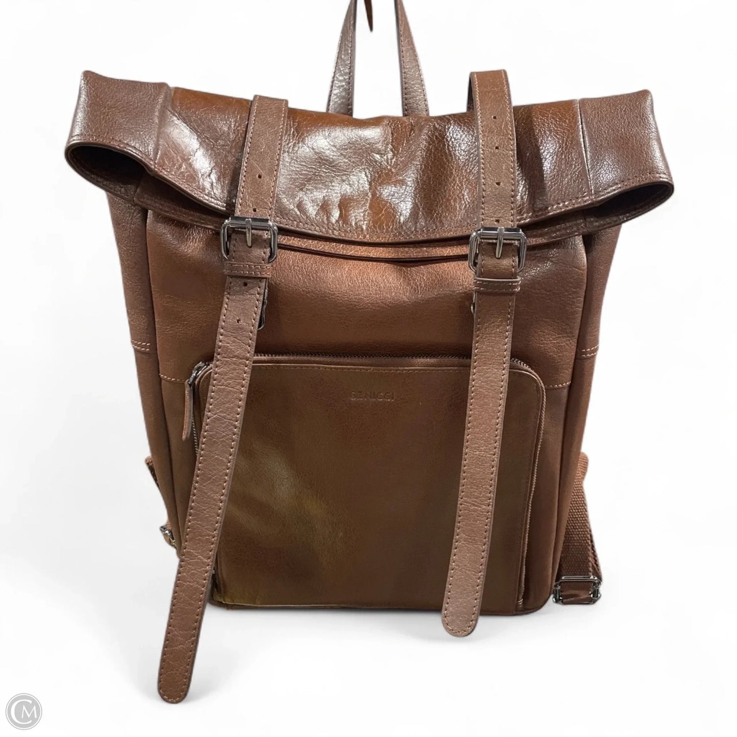 Backpack Leather By Clothes Mentor, Size: Large