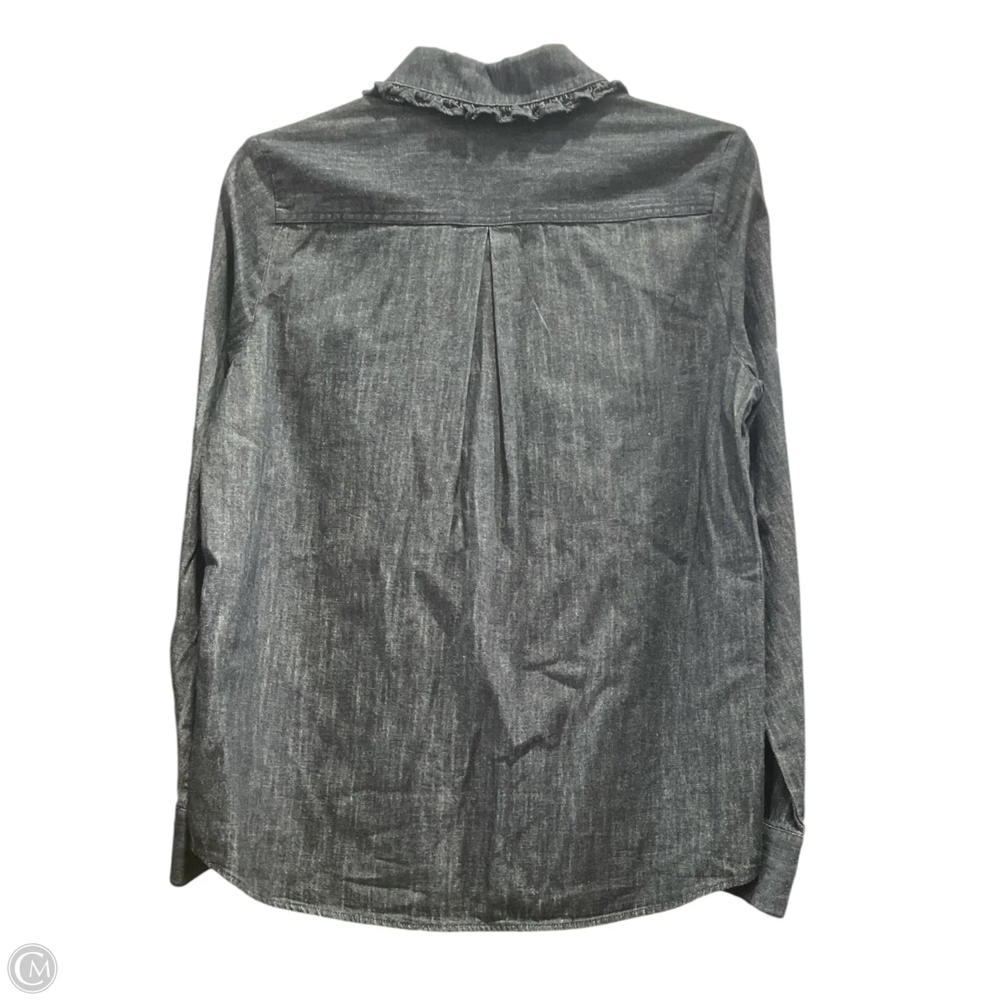 Blouse Designer By Kate Spade In Blue Denim, Size: S