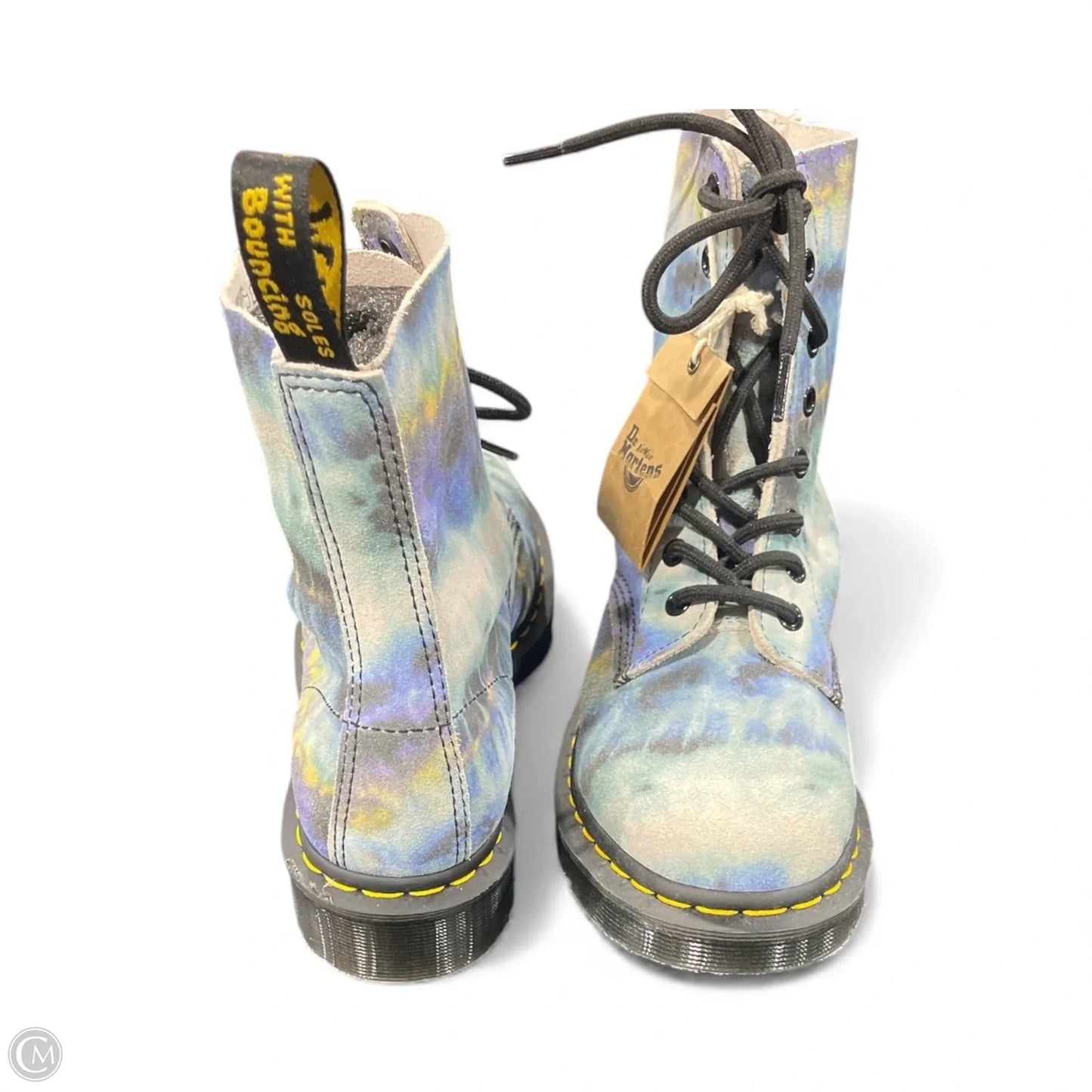 Boots Combat By Dr Martens In Tie Dye Print, Size: 9