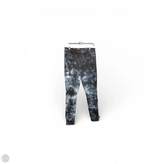 Jeans Skinny By Mother In Tie Dye Print, Size: 12