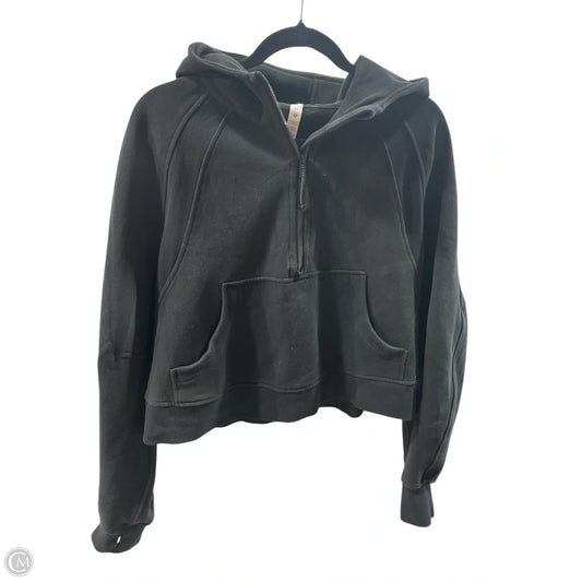 Athletic Sweatshirt Hoodie By Lululemon In Black