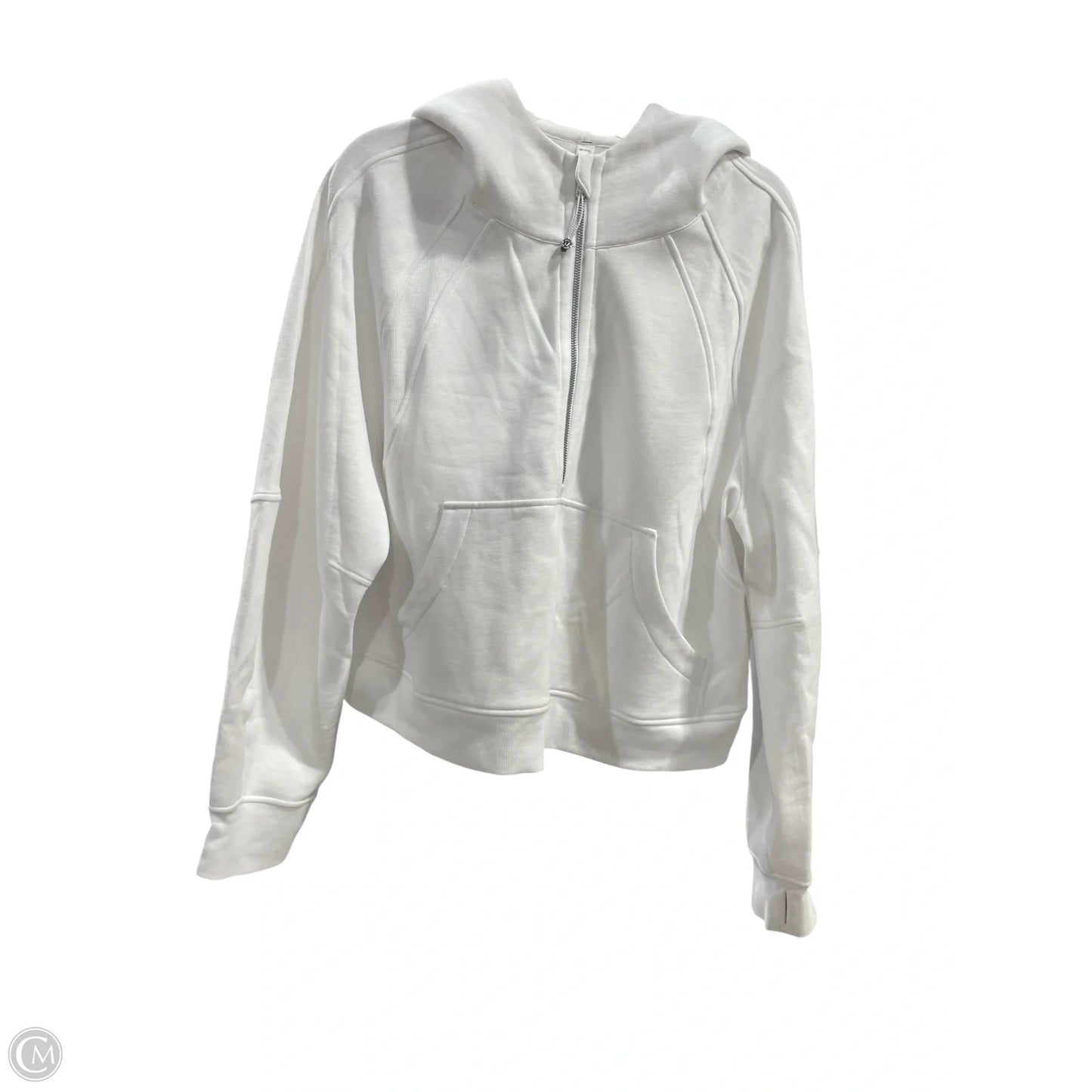 Athletic Sweatshirt Hoodie By Lululemon In White