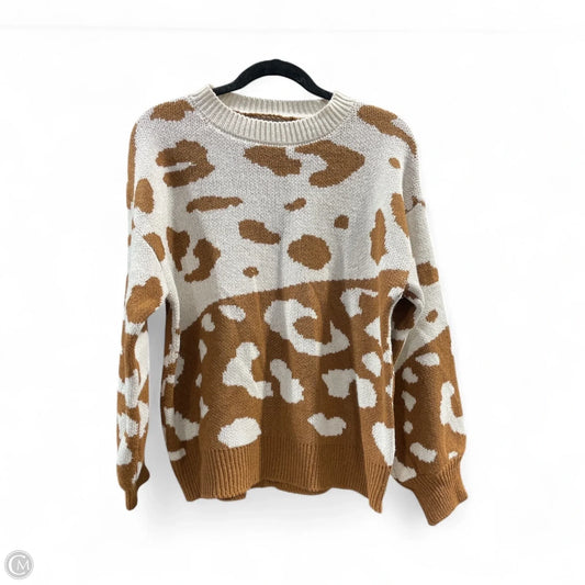 Sweater By Clothes Mentor In Animal Print, Size: M