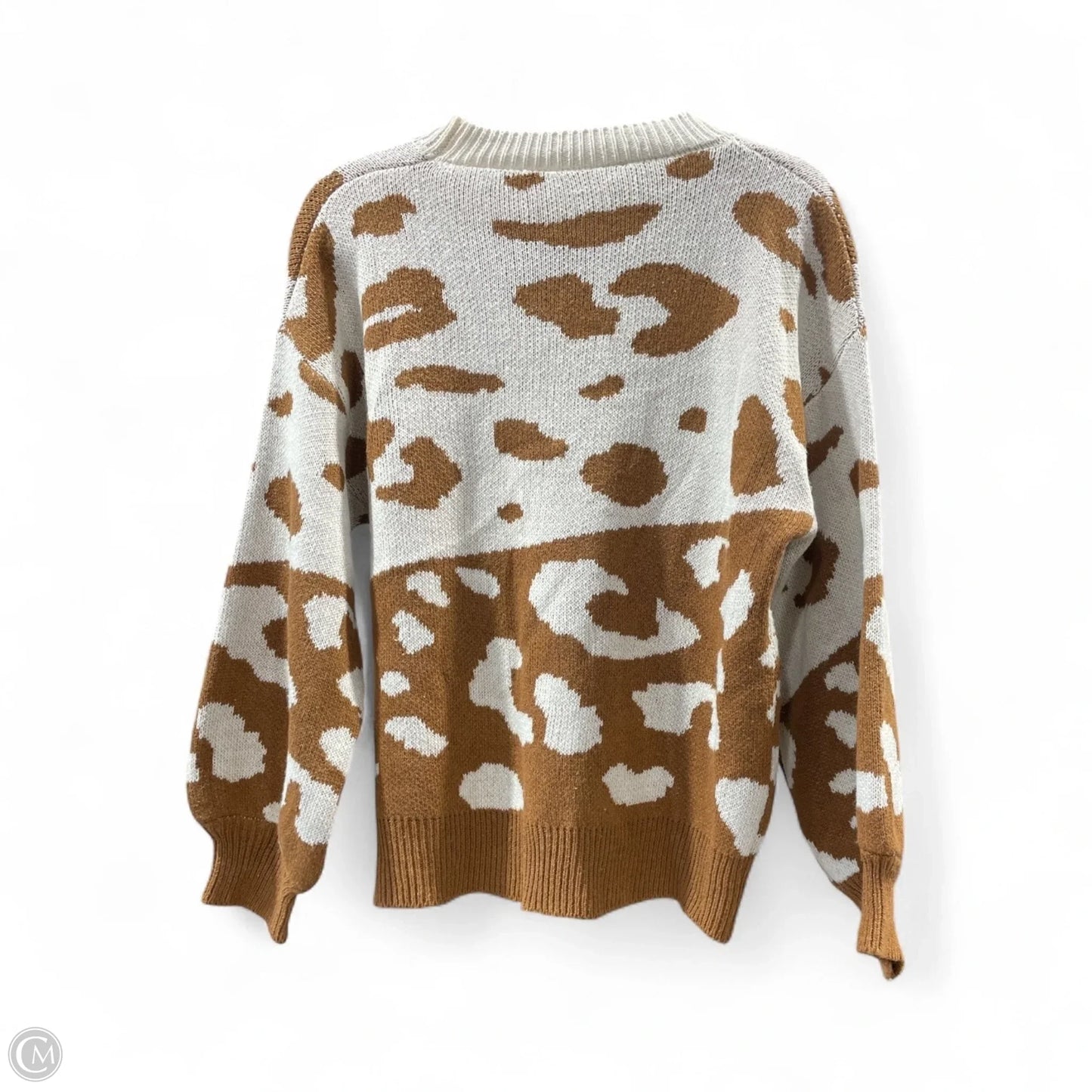 Sweater By Clothes Mentor In Animal Print, Size: M