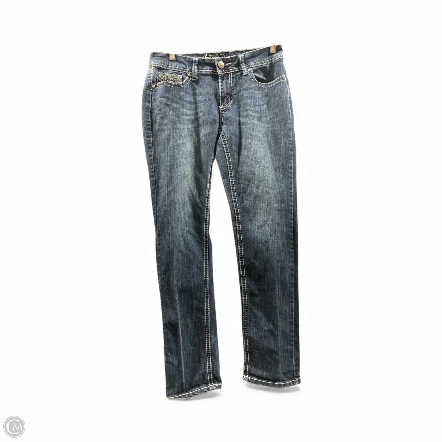 Jeans Straight By Cato In Blue Denim, Size: 10