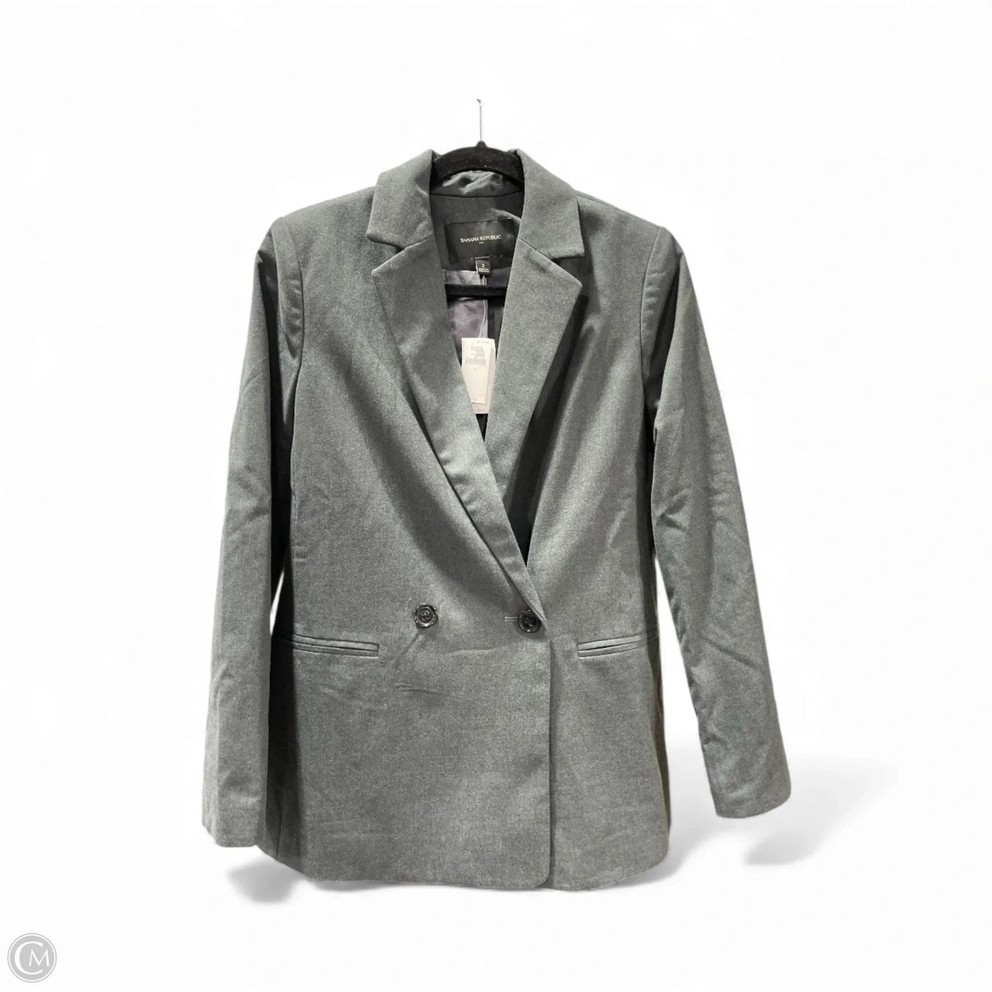 Blazer By Banana Republic In Grey, Size: 2