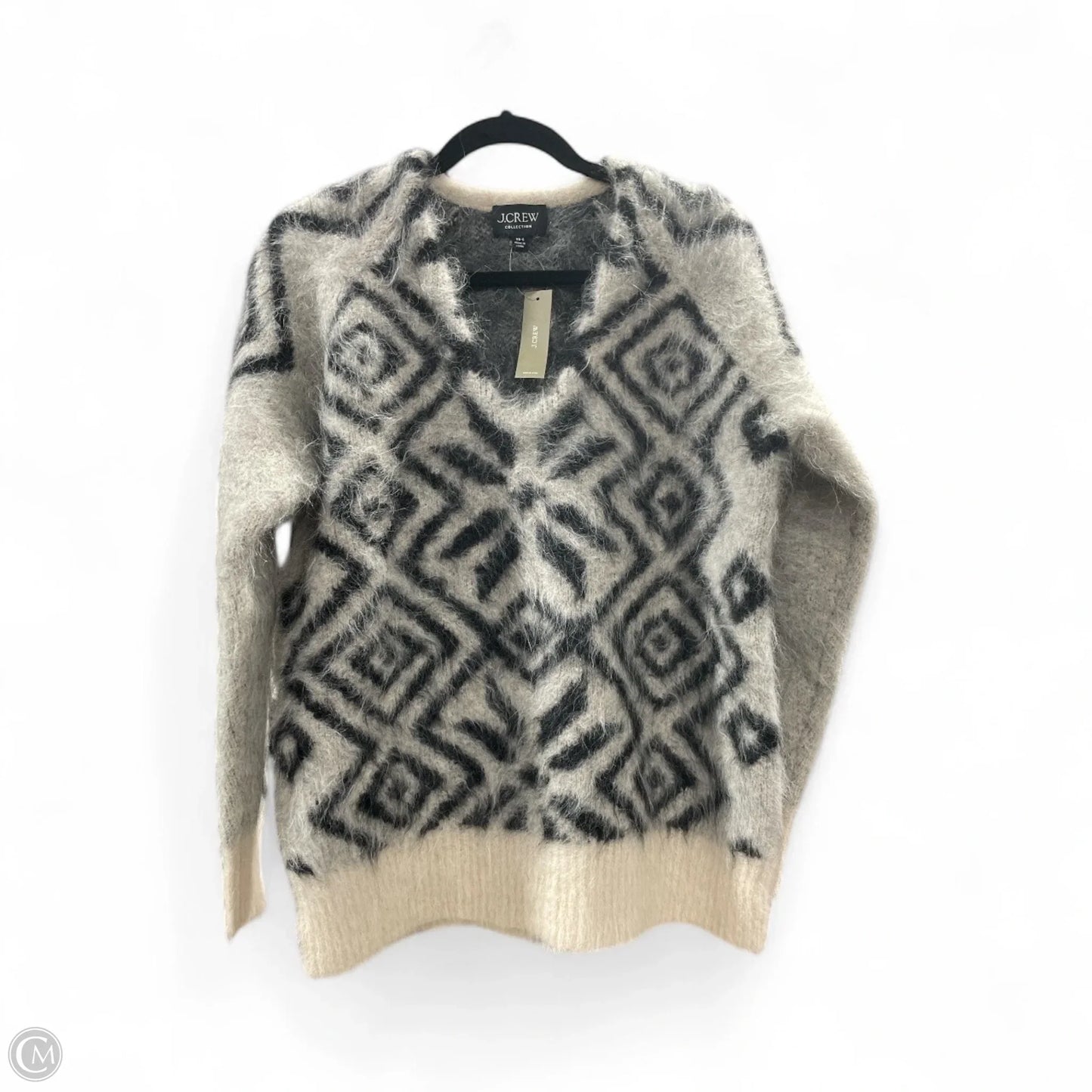 Sweater By J. Crew In Black & Grey, Size: Xs