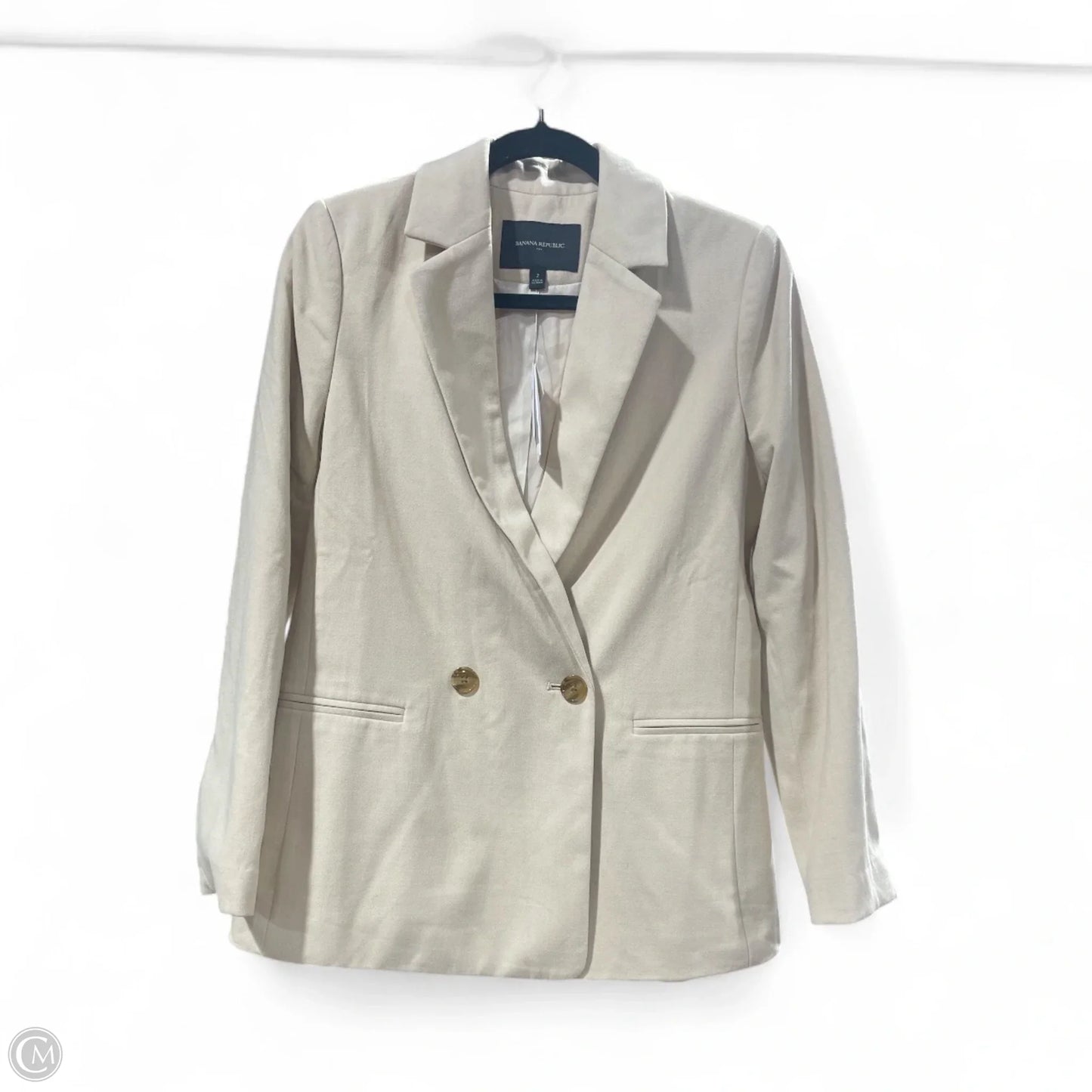 Blazer By Banana Republic In Beige, Size: 2