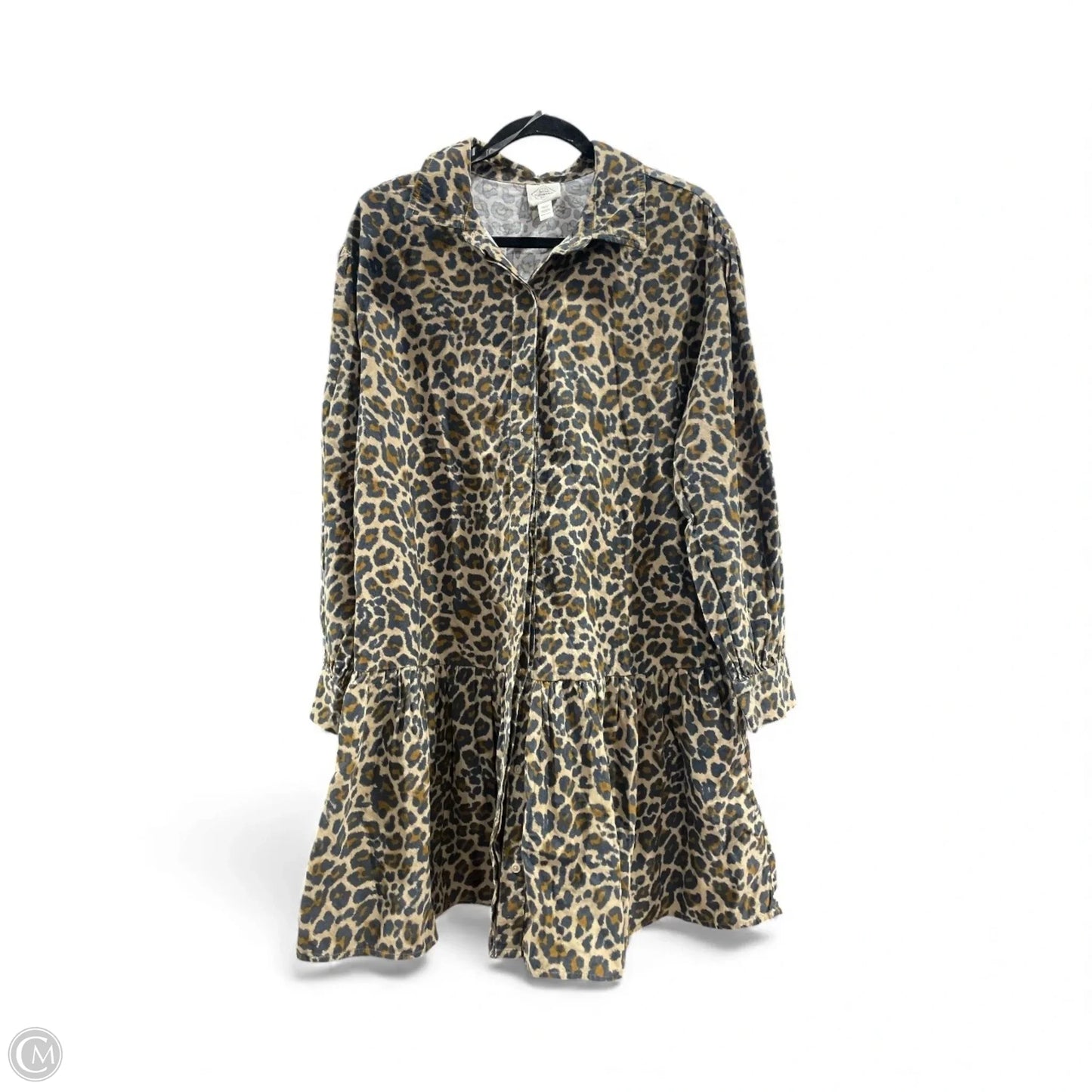 Dress Casual Midi By St Johns Bay In Animal Print, Size: L