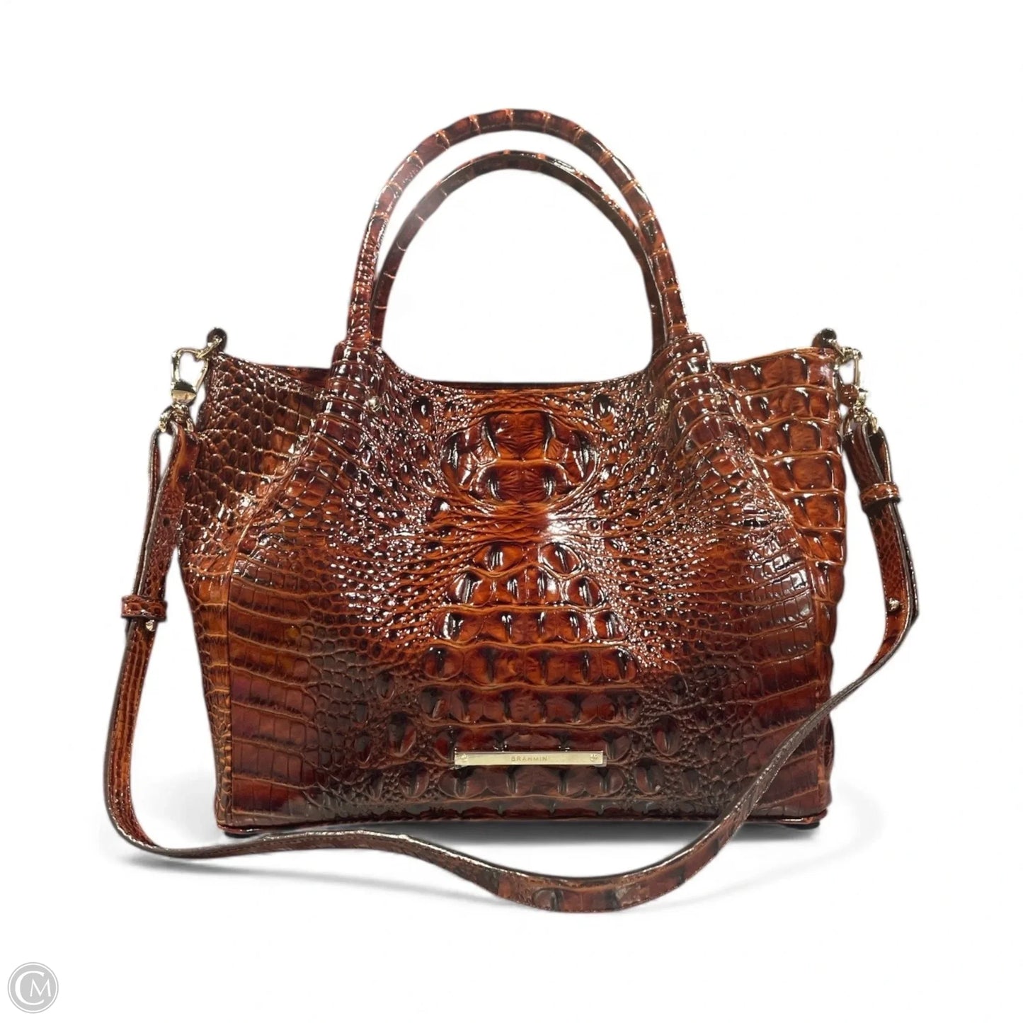 Handbag Designer By Brahmin, Size: Large