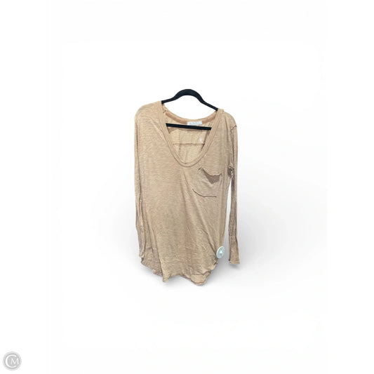 Top Long Sleeve By We The Free In Tan, Size: L