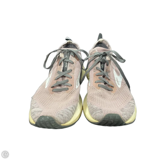 Shoes Athletic By Brooks In Grey & Purple, Size: 8.5