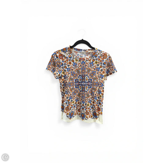 Top Short Sleeve Designer By Tory Burch In Floral Print, Size: Xxs