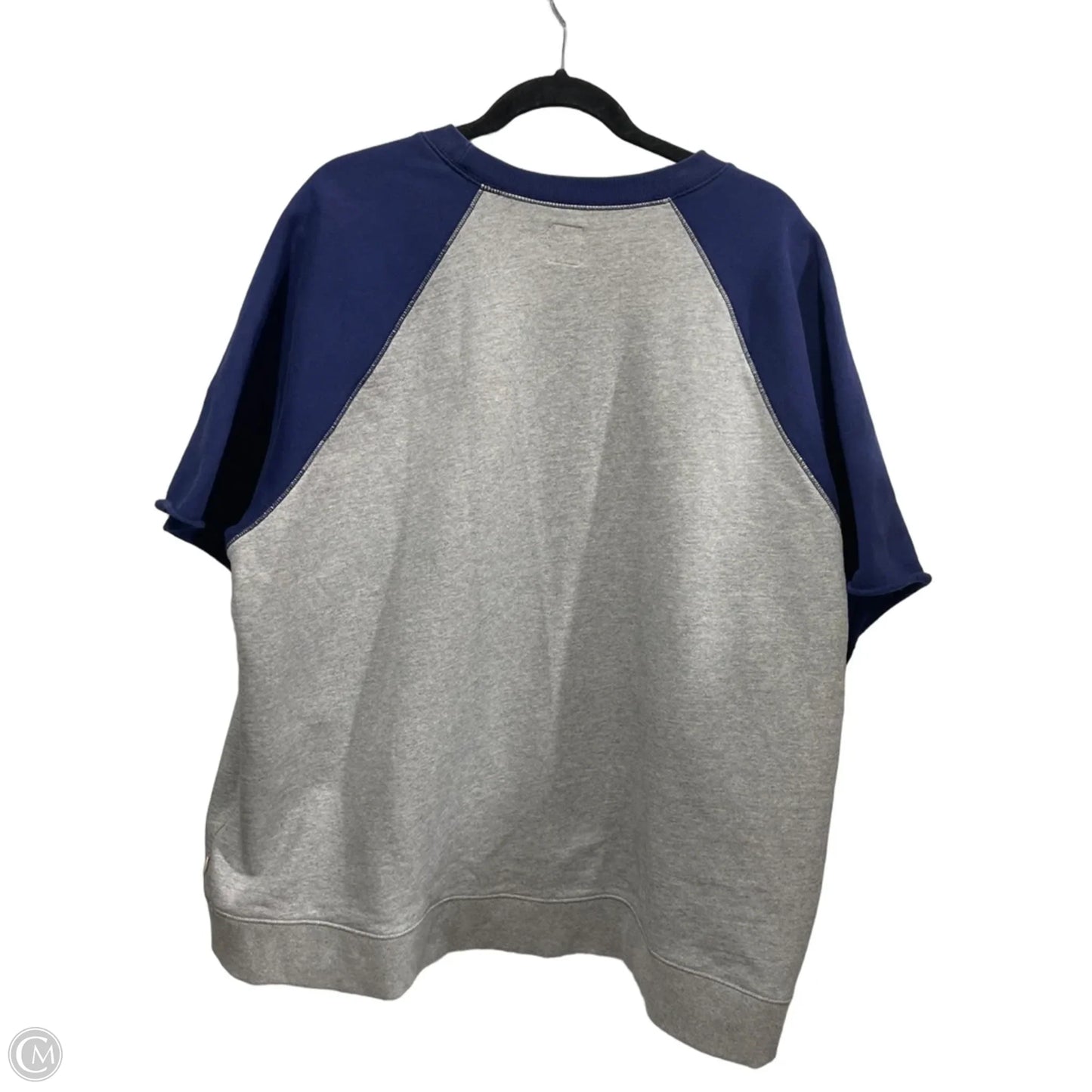 Top Short Sleeve By Levis In Blue & Grey, Size: Xl