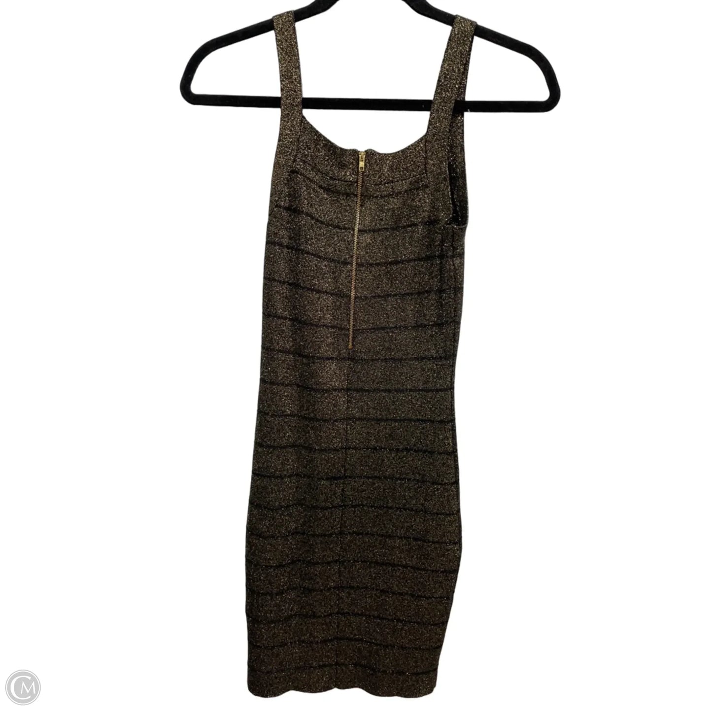 Dress Party Short By G By Guess In Black & Gold, Size: M