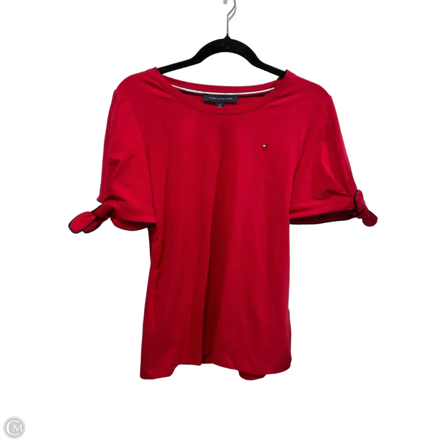 Top Short Sleeve By Tommy Hilfiger In Red, Size: Sp