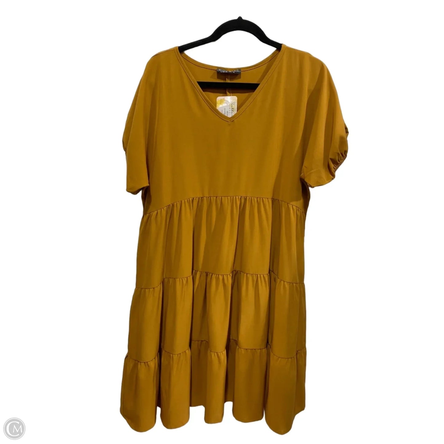 Dress Casual Midi By Clothes Mentor In Brown, Size: S