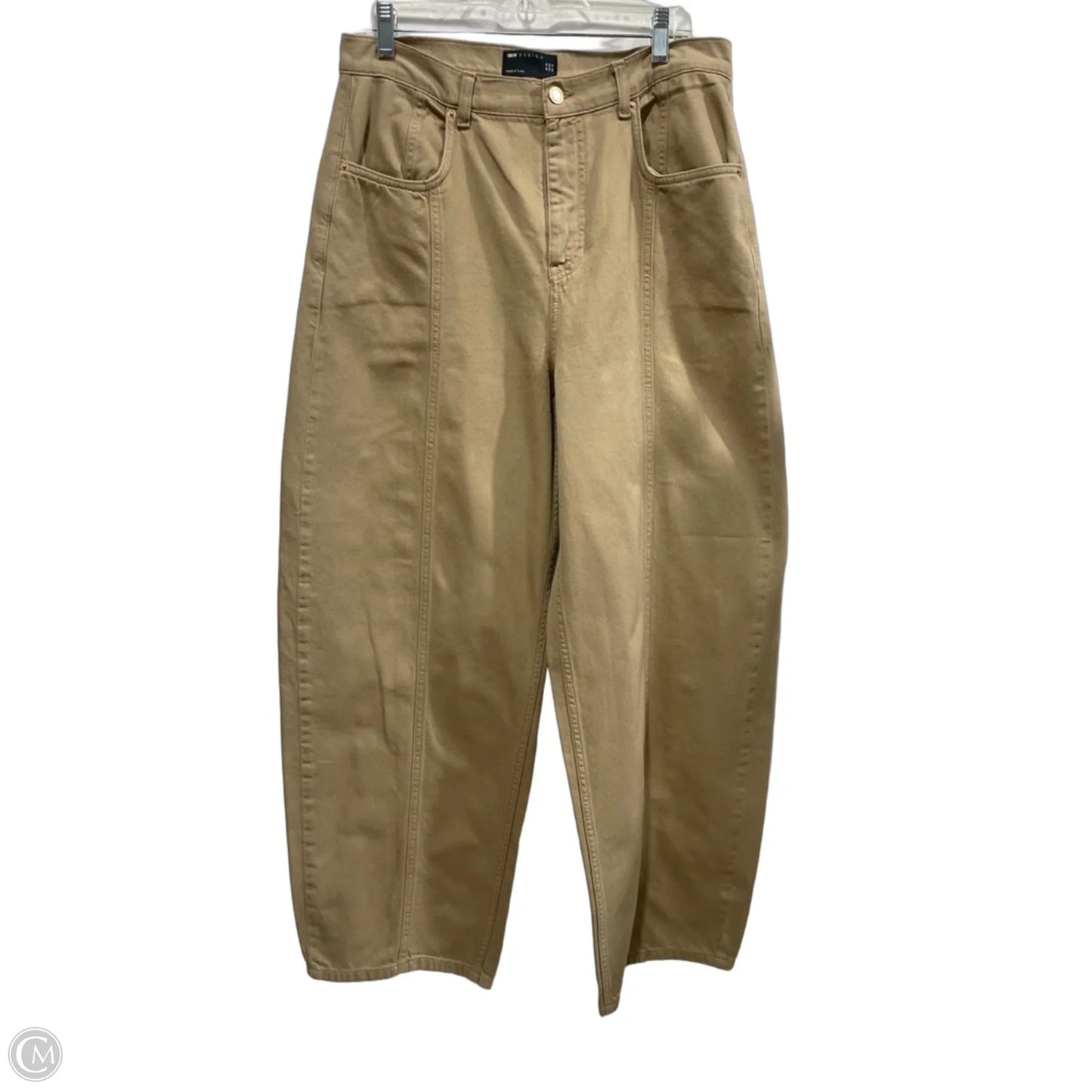 Jeans Wide Leg By Asos In Tan Denim, Size: 12