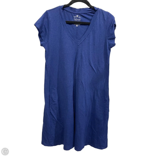 Dress Casual Short By Velvet By Graham & Spencer In Blue, Size: M