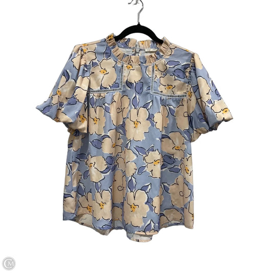 Blouse Short Sleeve By Jodifl In Floral Print, Size: M