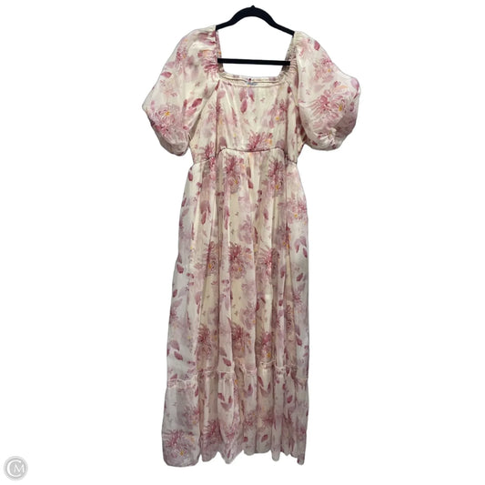 Dress Casual Maxi By Polagram In Floral Print, Size: Xl