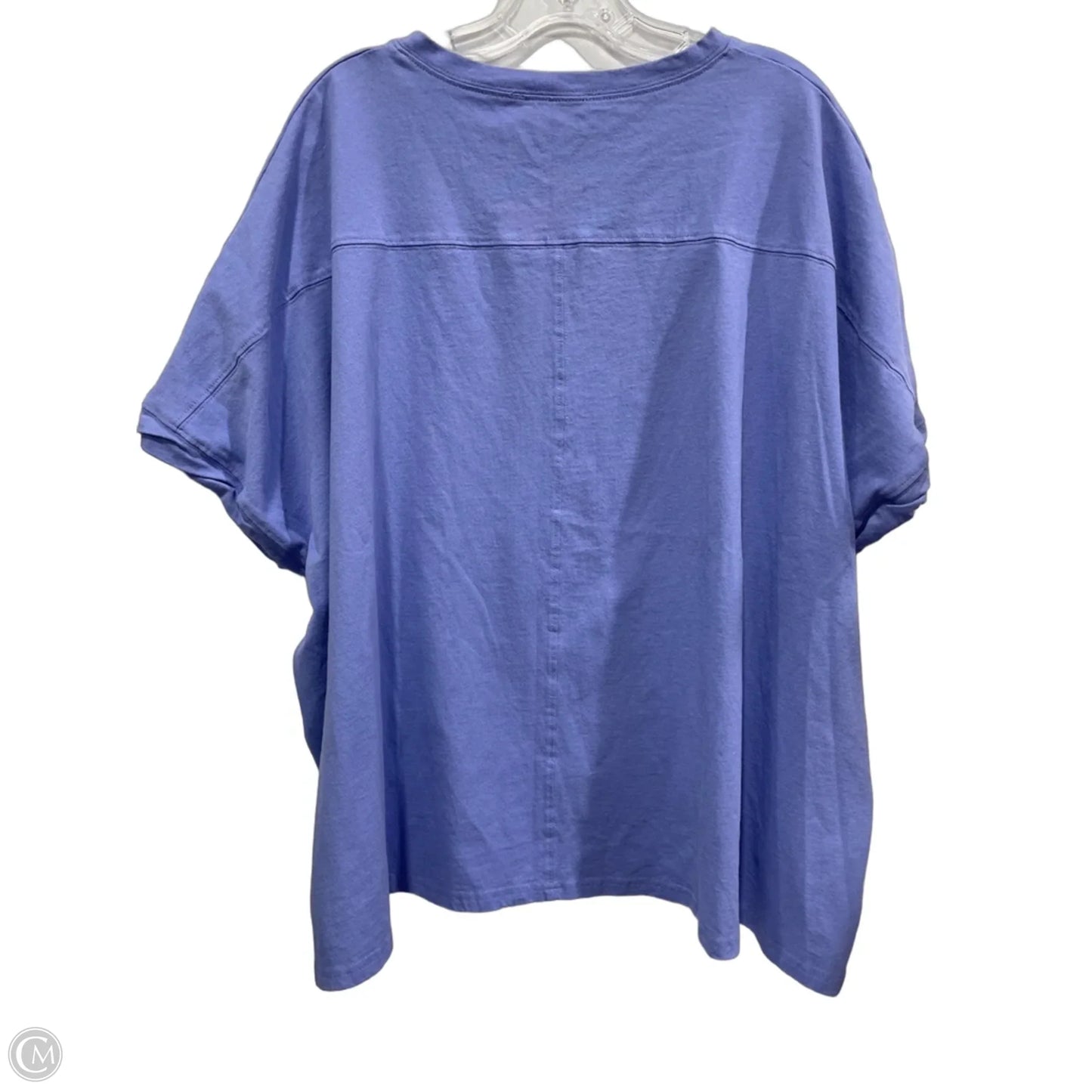 Top Short Sleeve By Fantastic Fawn In Blue, Size: L