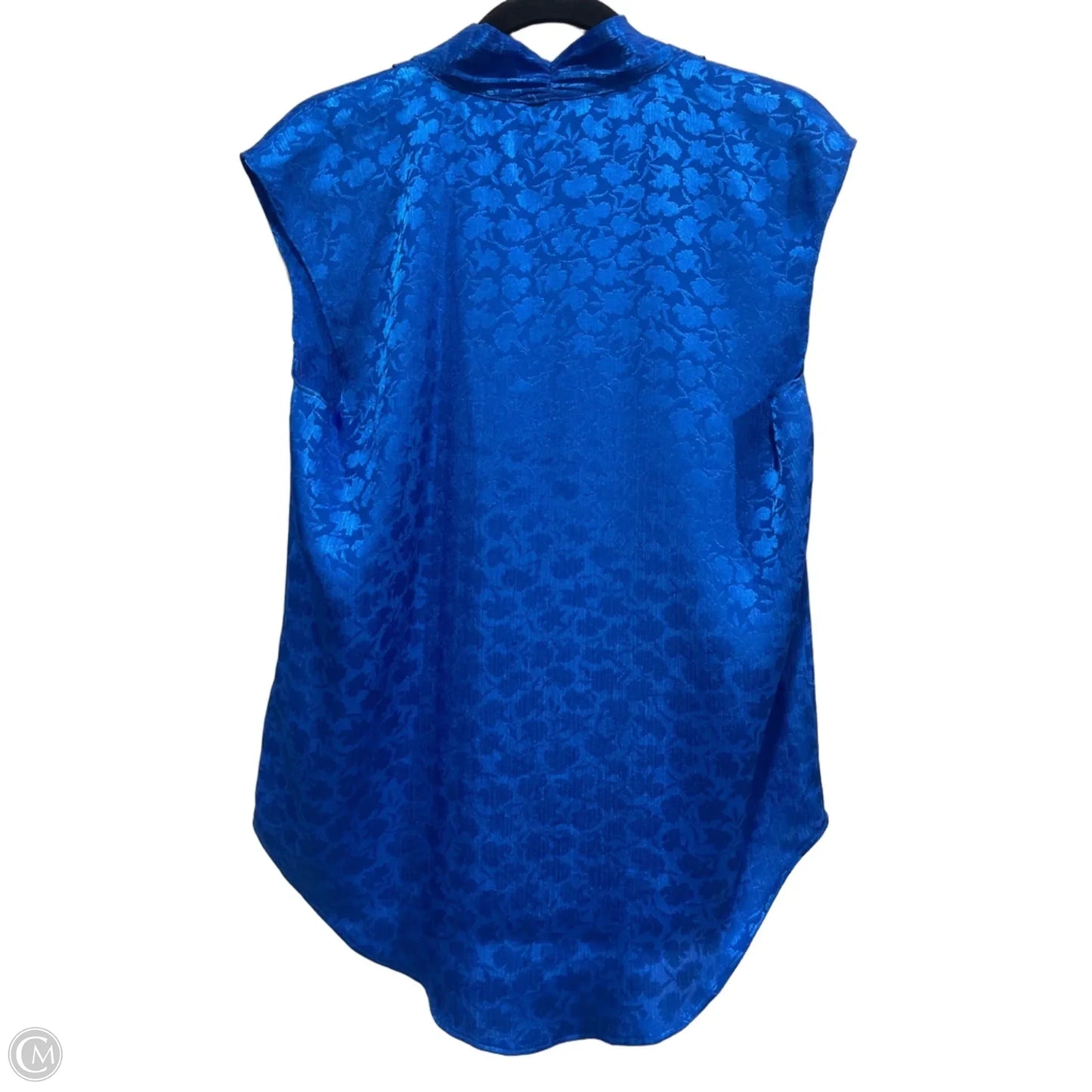 Blouse Sleeveless By Michael By Michael Kors In Blue, Size: M