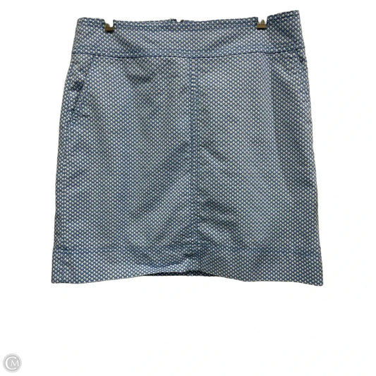 Skirt Midi By Talbots In Blue & White, Size: 8